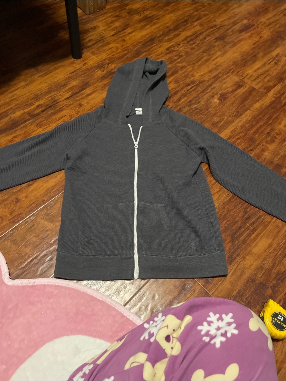 Old Navy women’s Dark Gray Hooded Zip-Up Jacket large
